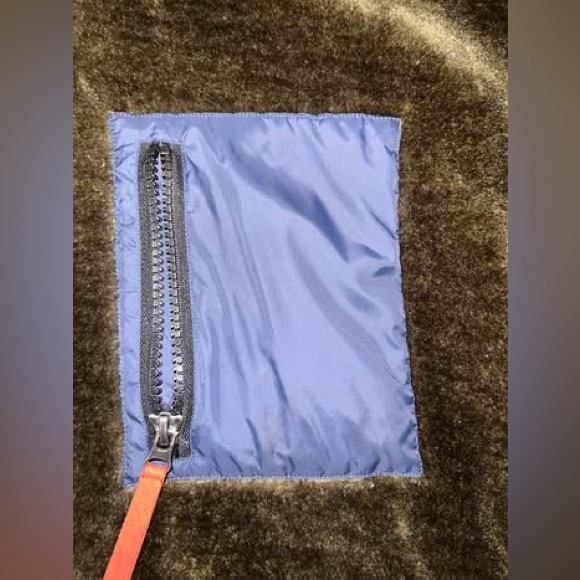 UGG Kairo Logo Reversible Faux Fur Hooded Zip Jacket Burnt Olive Unisex (Sz L) - Picture 7 of 9